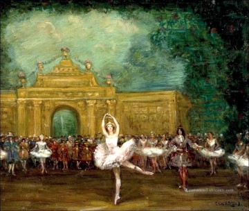 ballet russe pavlova et nijinsky dans pavillon d armide Serge Sudeikin Peinture à l'huile